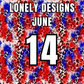 Lonely Designs Club Toppers- JUNE *DOUBLE MONTH*