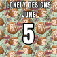 Lonely Designs Club Toppers- JUNE *DOUBLE MONTH*