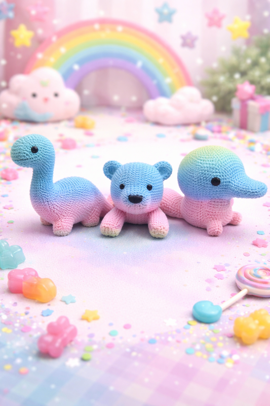 Enchanted "Faux-Crochet" 3D-Printed Pals