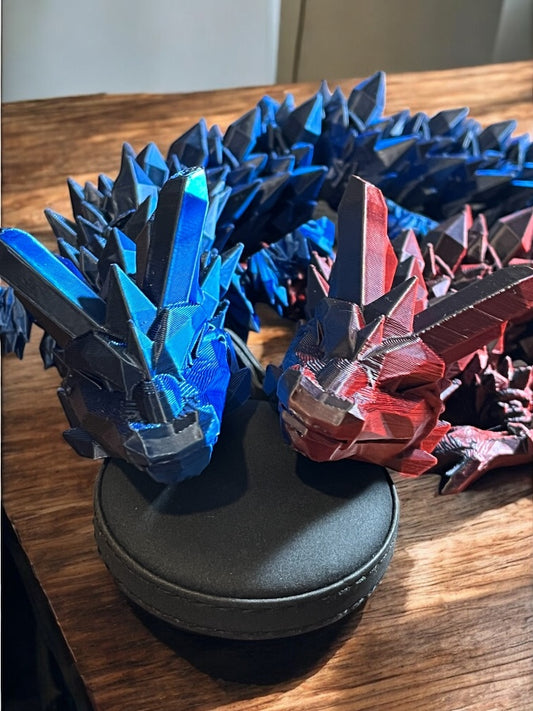 3D Printed *Flawed* Articulated Crystal Dragon