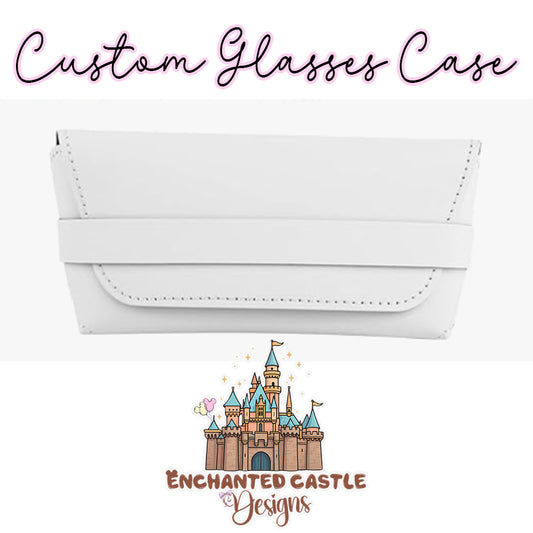 Soft Faux Leather Glasses Case- CUSTOM